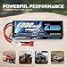 Zeee 2S Lipo Battery 6000mAh 80C 7.4V Hard Case RC Battery with T Connector for 1/8 Scale RC Car RC Airplane RC Helicopter RC Boat (2 Pack)