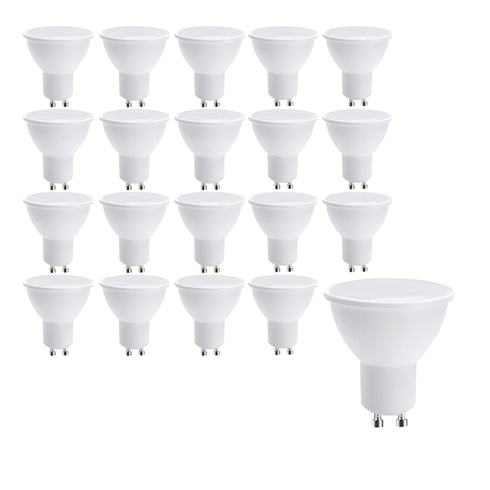 eufeifeiegds 50 bombillas LED GU10 de 220 V, focos, lámparas decorativas, ahorro energía(Cold white,50 PCS_12W)