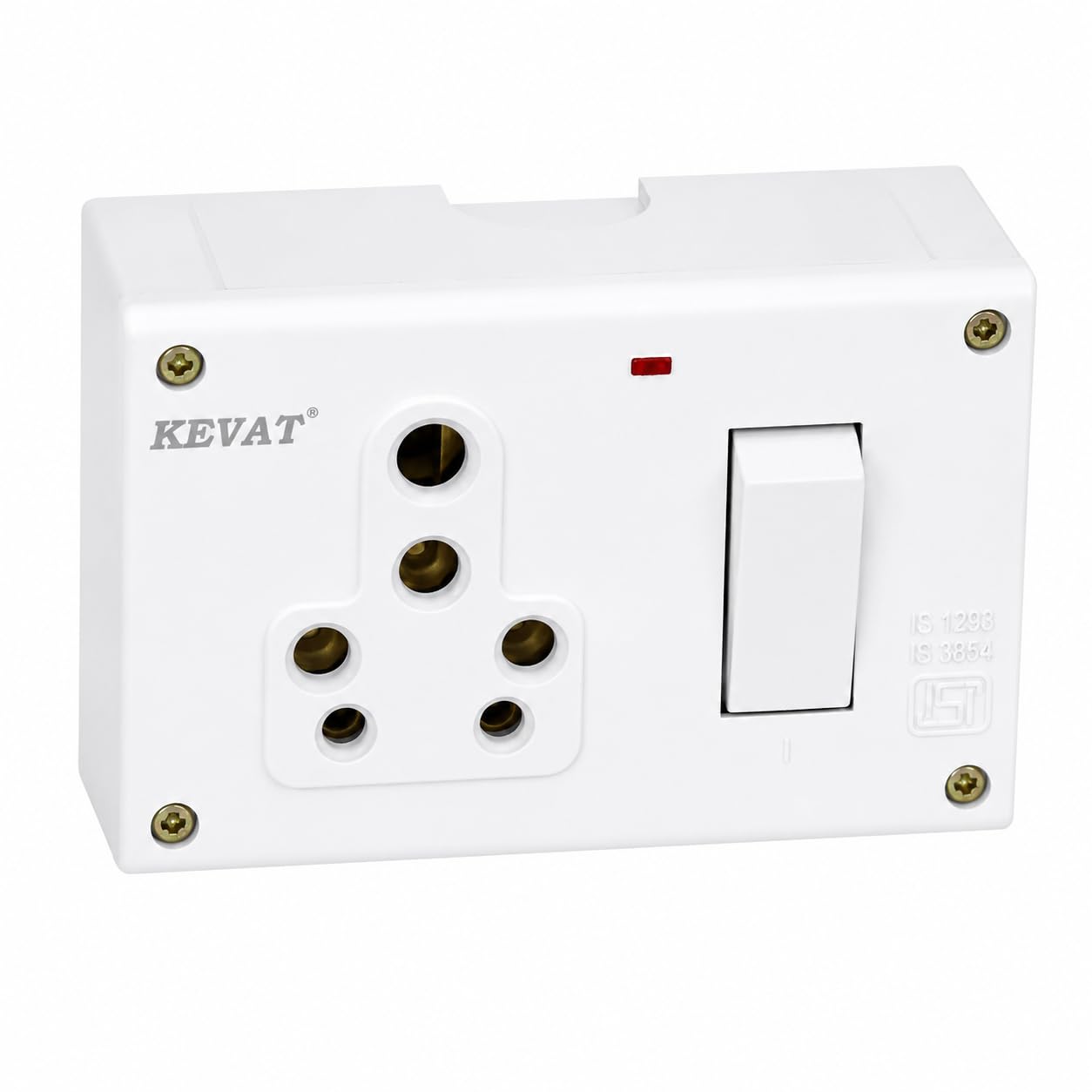 16A Combined Box with Universal Socket & LED Indicator | Heavy Duty Power Socket | ISI Marked | Heat Resistant | For Geyser, AC, Microwave & Heavy Appliances-image-39