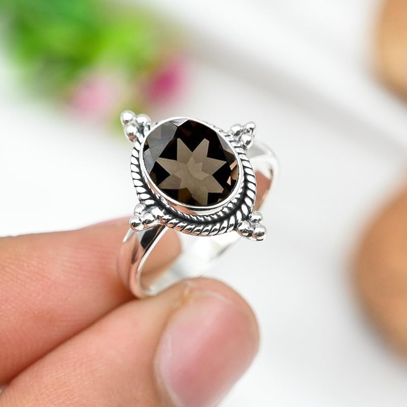 Versilberter Ring Herren & Damen Schmuck T252AA