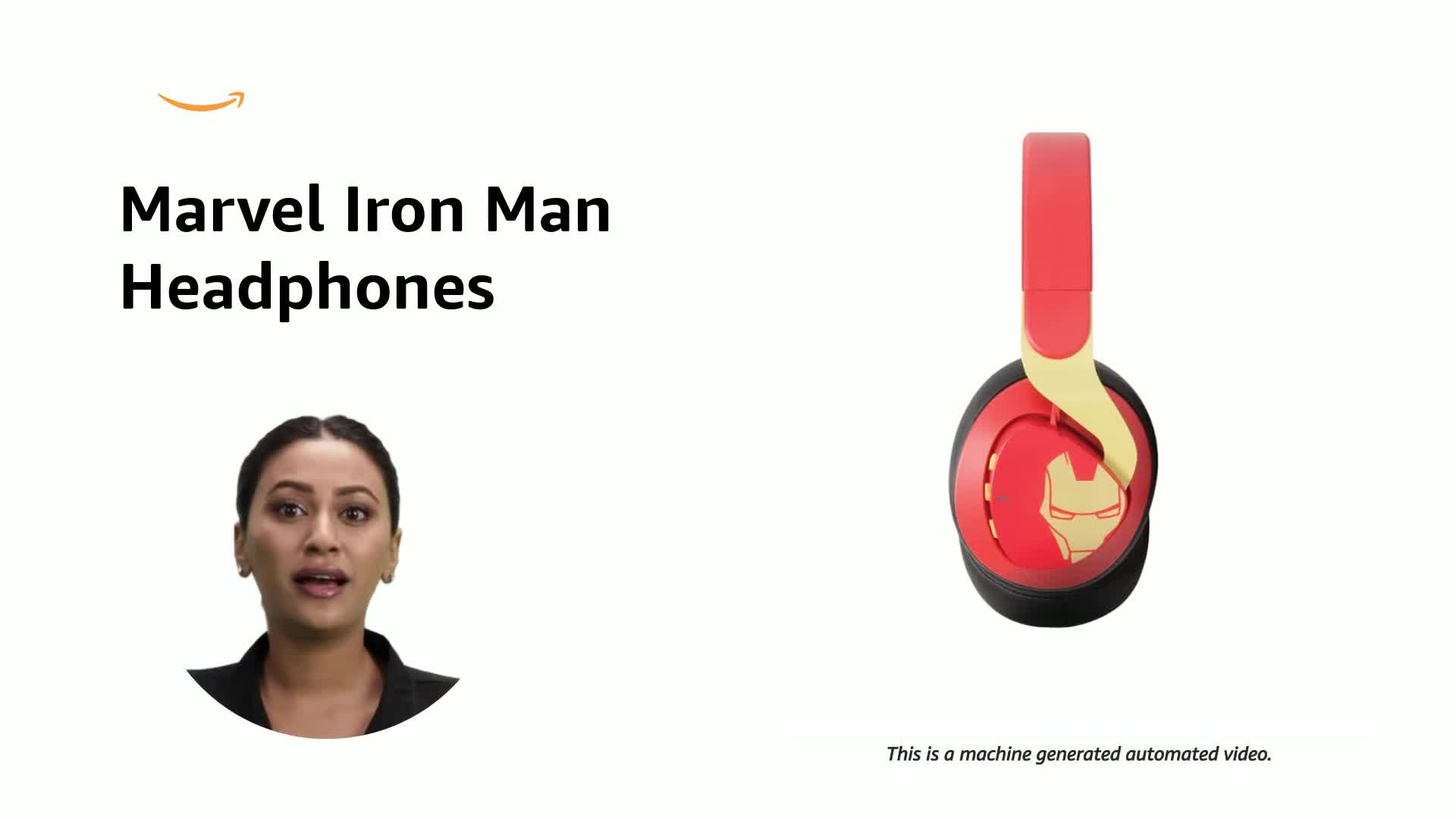 Reconnect Marvel Iron Man Wireless Over Ear Metallic Headphone