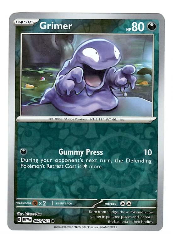Amazon.com: Pokemon - Grimer 088/165 - Pokemon 151 - Reverse Foil