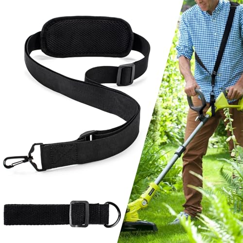 Strimmer Harness Padded Belt Shoulder Strap, Adjustable Petrol Strimmer Harness, Grass Strimmer Belt...