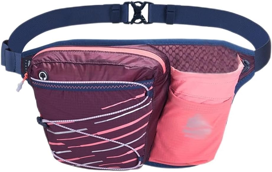 Outdoor Sports Lightweight Running Waist Bag Belt Hydration Fanny Pack for Jogging Fitness Gym(D)