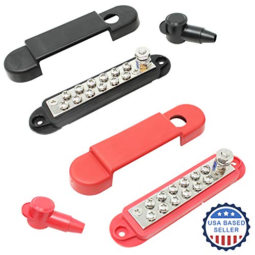 12 Terminal Power Distribution Block Bus Bar - Made in USA