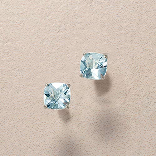 Ross-Simons 1.50 ct. t.w. Aquamarine Stud Earrings in 14kt White Gold3