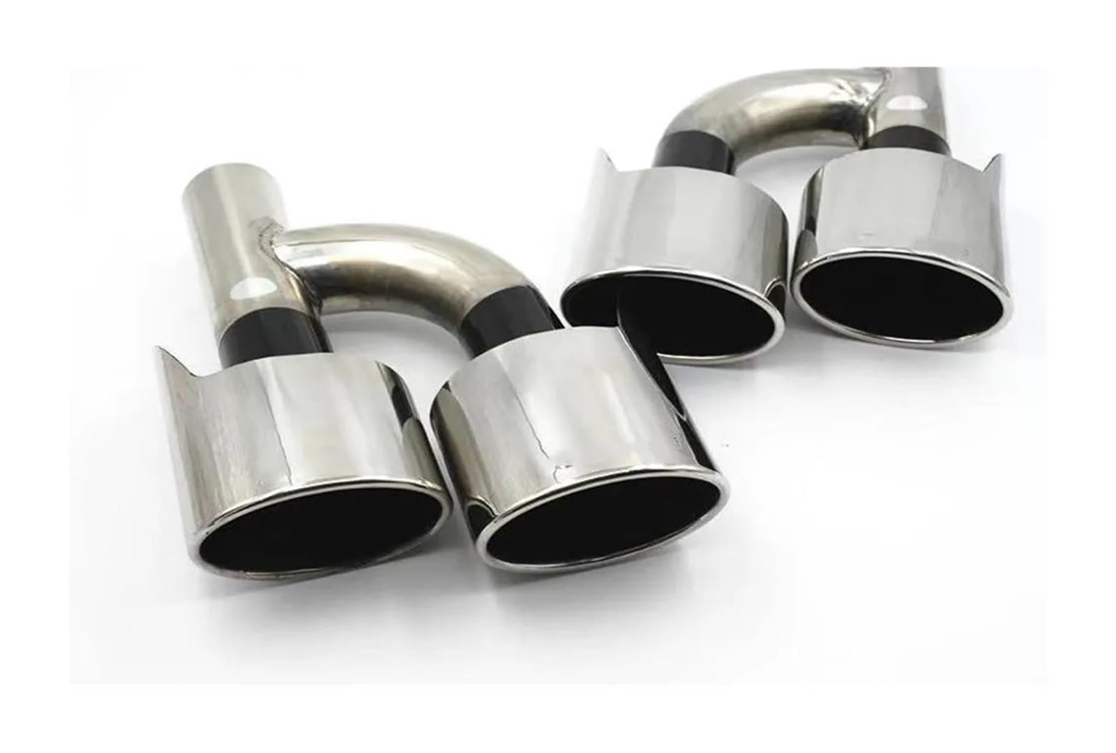 Per Benz Per W204 Per W207 Auto Silenziatore Scarico Posteriore Tubo Uscita Aria Vent Punte Ovali Terminale Marmitta Coda Estremità Terminale Scarico