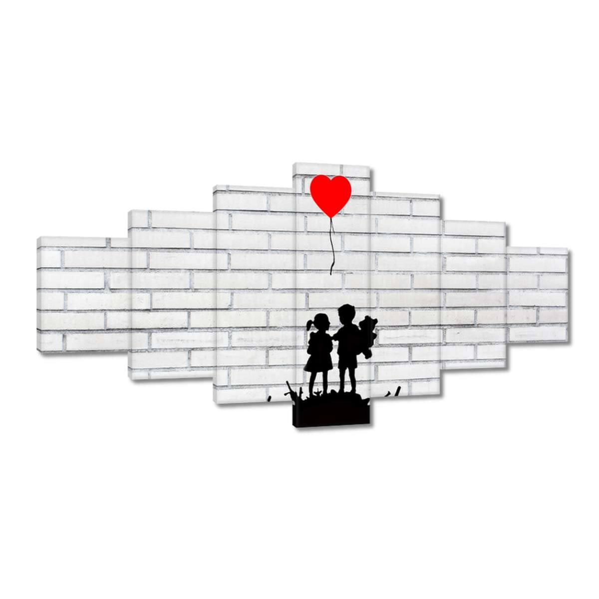Pintura impresa en lienzo Arte de la pared Decoración 210x100cm Niños en un montón de armas Nº H8679Z_PC7A