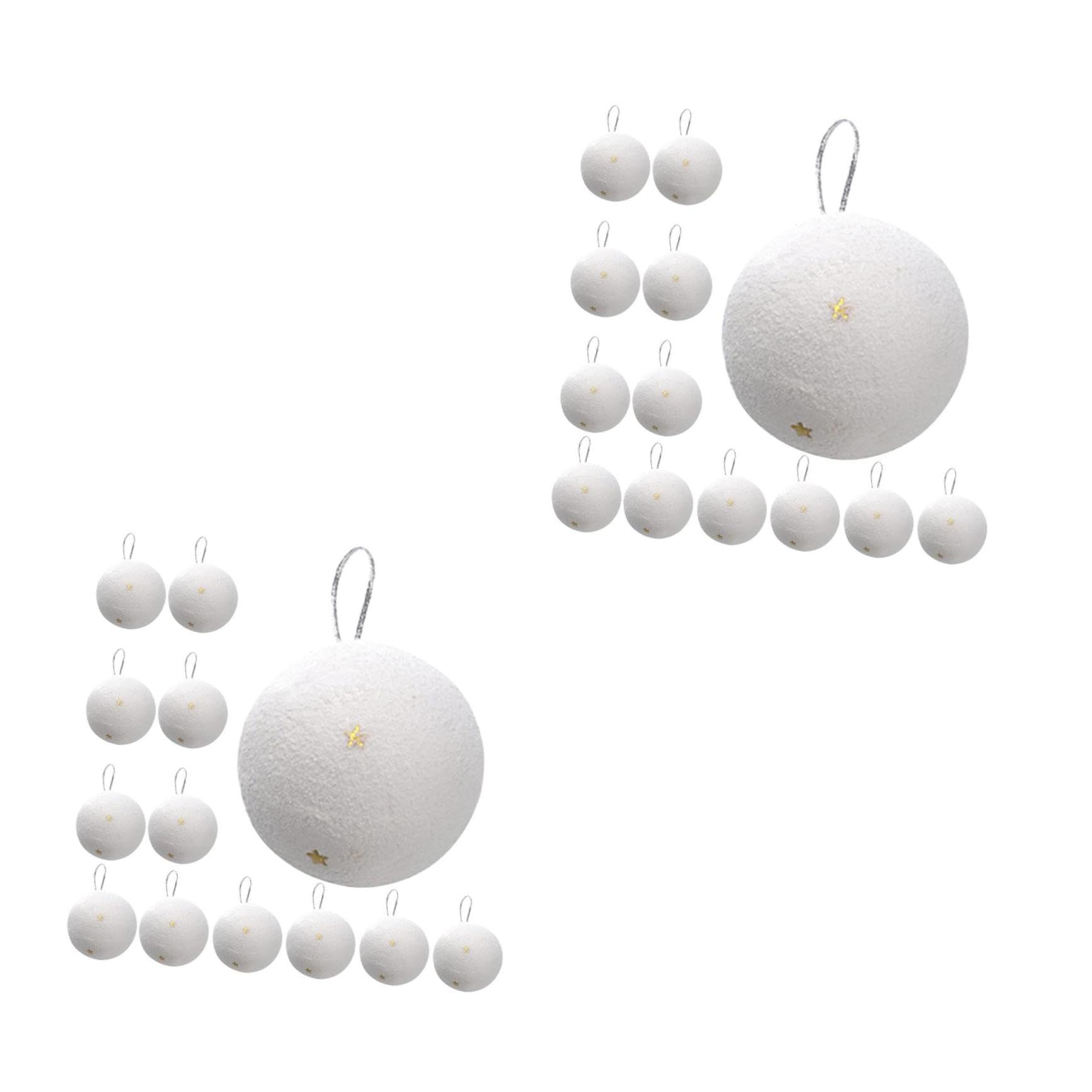 ABOOFAN 48piezas Adornos Navideños De Bolas De Colgantes para Decoración De Árbol De Navidad Accesorios Creativos para Crear Festivo Hogar y Eventos