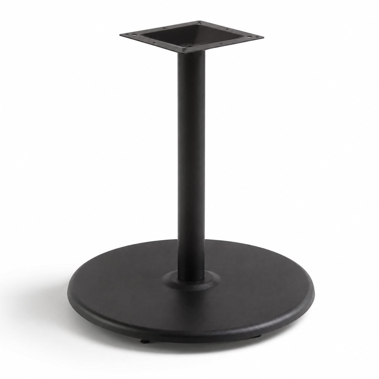 30" Round Black Outdoor Table Base with 3" Column by Glownary – 30 Inches, Beech, Brown, Model 427tb30rndd3