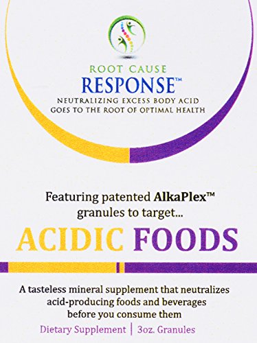 Acidic Foods - 3-oz Granules: guaranteed, scientific-breakthrough AlkaPlex(R) acid reducer to neutralize acid in foods/beverages before consuming them.
