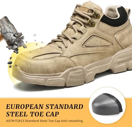 Steel Toe Shoes Men - Slip Resistant & Comfortable