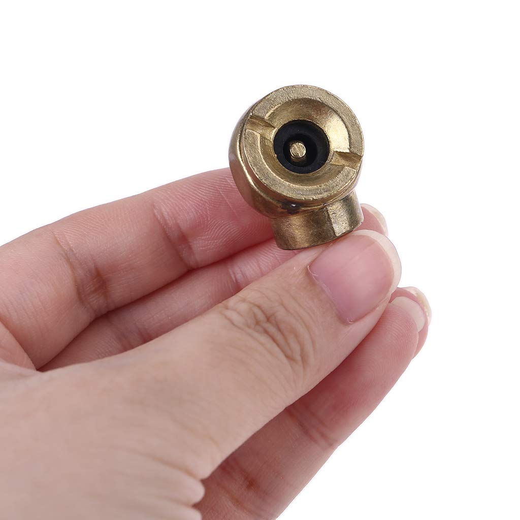 Oxxggkao 1/4" Metal Air Chuck – Lock-On Tire Inflator With Brass Connector For Car, Bike & Motorcycle