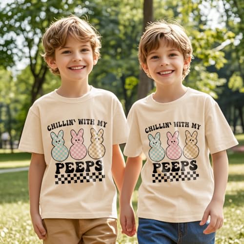 Easter Day Shirts for Toddler Boys Girls Short Sleeve Tees Kids Easter Truck Hip Hop Bunny Tops Clothes 2-7T3