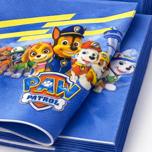 Image of Wanna Party Cute Paw Theme Inspired Paper Napkins (20 Pcs) | Puppy Paw Theme Birthday Napkins for Kids | Paw Print Theme Party Tableware for Birthday Decorations & Celebration Supplies