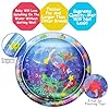 Aolso Almohadilla Agua Inflable,Alfombra Inflable con Agua Tema Oceánico,Alfombra de Agua para Bebes,Cojín de Agua Inflable con para Bebé,Cojín Colchones de tiempo boca abajo Bebés(pulpo redondo) #3