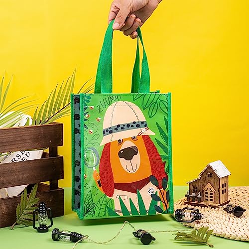 Loveinside-Medium-Recycled-Gifts-Bags-with-Handles-Kids-Reusable-Birthday-Party-Gift-Bag-Shopping-Bag-8-x-4-x-10-1-Pcs-Dog