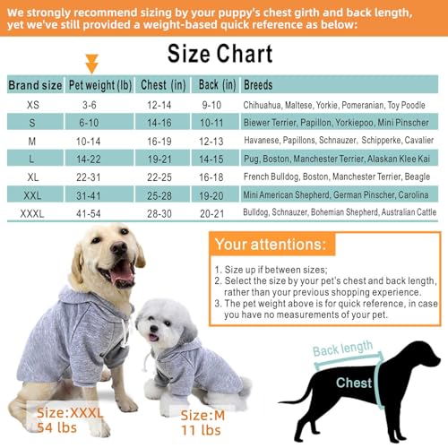 2-Pack Dog Hooded Sweaters & Jackets - Soft Dog Clothes Hoodie for Small/Medium/Large Dogs & Cats | All-Season Comfort & Fit, Stylish Pet Shirts Apparel & Accessories (Army Green, Navy, Large) - Image 6