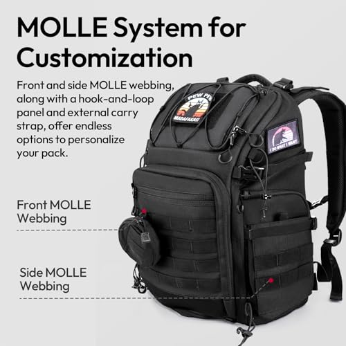 Image of ULANZI BC007 Camera Bag, Tactical Camera Backpack 28L Lightweight Aluminum Frame Travel Bag for Photographers Women Men DSLR Camera Case