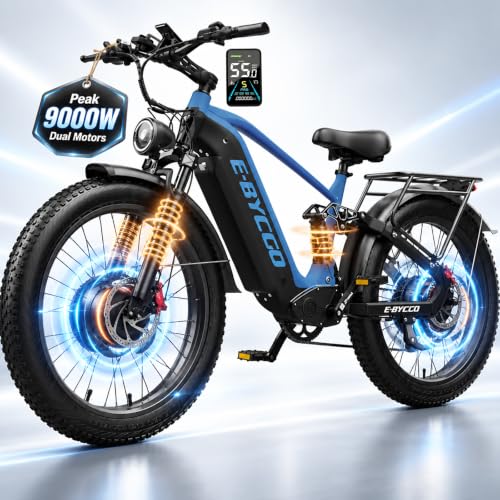 Peak 9000W Dual Motor Electric Bike for Adults,60V 45Ah,180Mi,26" Fat Tire image 2
