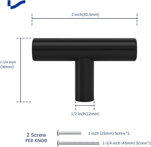 Miniatura 3 de LONTAN tiradores para gabinetes de cocina, tiradores sólidos para puertas de gabinete, tiradores modernos para cajones de tocador, herrajes