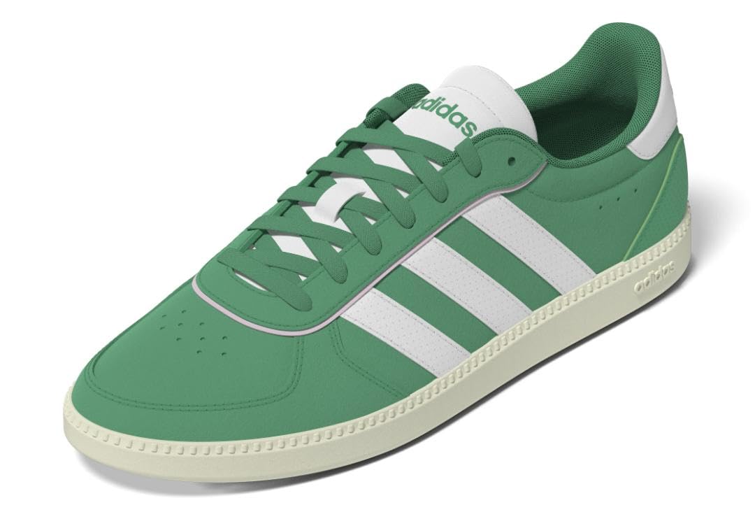 Adidas Damen Breaknet Sleek Sneaker, Court Green/White/Clear Pink, 38 EU