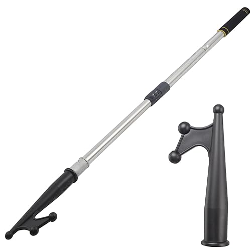 Telescopic Boat Hooks, docking telescopic pole stainless steel reinforced tube