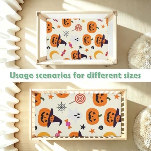 Draps de lit imperméables Halloween orange lit enfant sain - 8