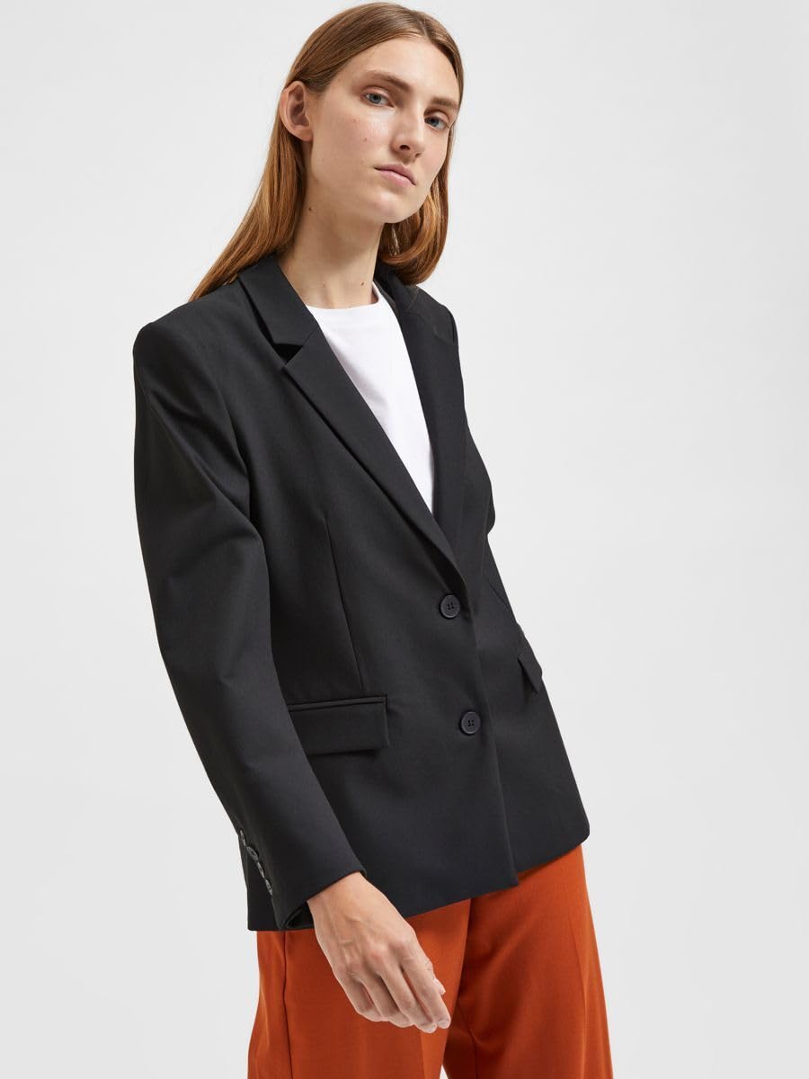 Selected Femme Damen Slfeliana Ls Blazer B Noos Blazer (1er Pack)