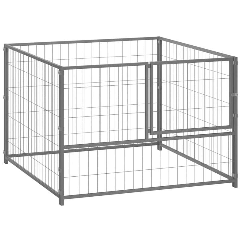 Eleganz Hundezwinger aus Stahl 100x100x70 cm | Robust & Wetterfest für Garten & Außenbereich | Sicherer Freilauf für Hunde | Ideal für mittelgroße Hunde