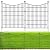10 Panels No Dig Decorative Outdoor Garden Fence for Yard, 32 in(H) X 23.6 ft(L) Animal Barrier Fencing Rustproof Metal Wire Panel Border for Dog, Rabbits, and Patio Temporary Ground Stakes Defense