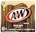 A&W Root Beer Soda, 12 fl oz cans, 24 pack