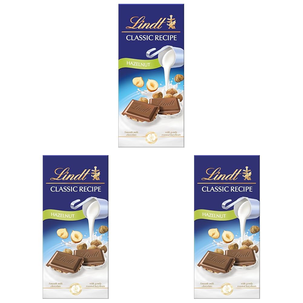 LindtClassic Recipe Hazelnut 100g (Pack of 3)