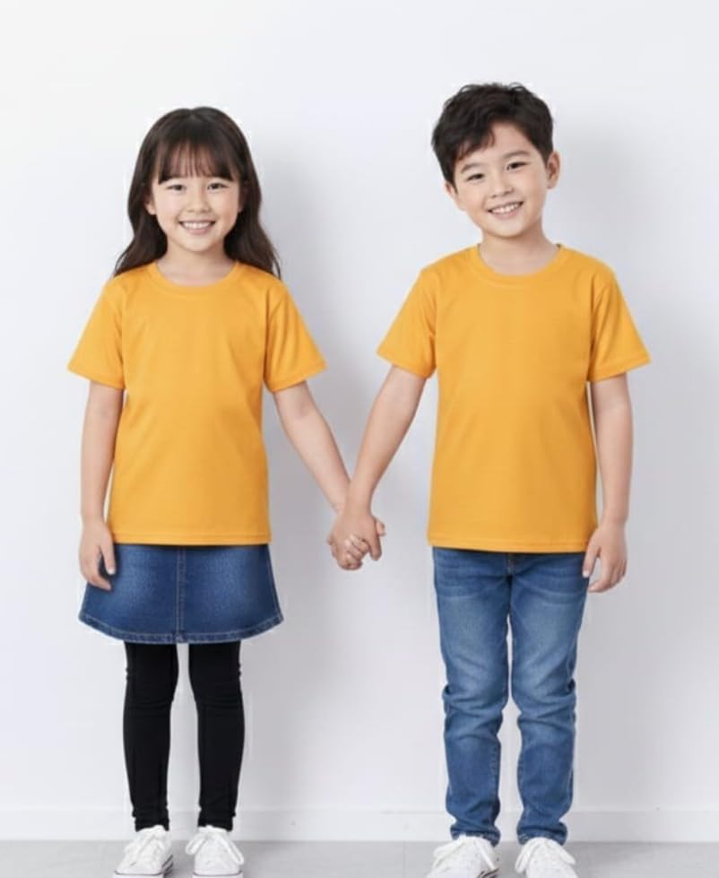 Image of Tshirt for Boys /Girls Unisex Casual Round Neck Half Sleeve Cotton Unisex Kids T Shirts