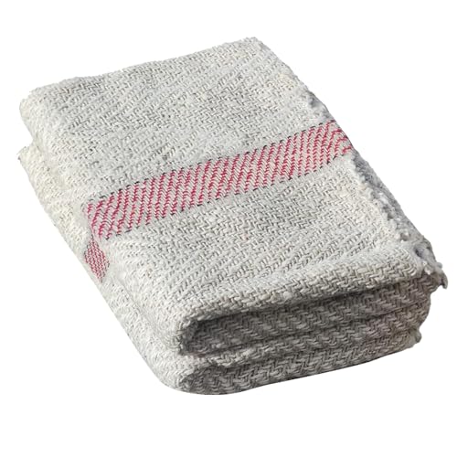 Image of Zureni 18x26 Inch Cotton Pocha with High Water Absorption Reusable & Washable Floor Cleaning Sweeping Dusting Cloth for Home Kitchen and Office (Pack of 2, Off White)
