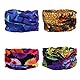 SMEHCF 4 Multifunktionstuch Gesichtsmaske Motorradmaske Sportmaske Sturmmaske Maske Halsmanschette Schal Bandana für Damen Herren Gelb Schwarz Lila Bienenstock Blau Dreieck Schmetterling Gänseblümchen