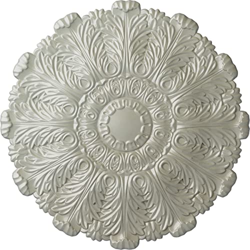 Image of Ekena Millwork CM31DUFCS - 31 inchOD x 1 1 /2 inchP Durham Ceiling Medallion (Fits Canopies up to 4 1 /4 inch) - Ceiling Medallion, Flash Copper