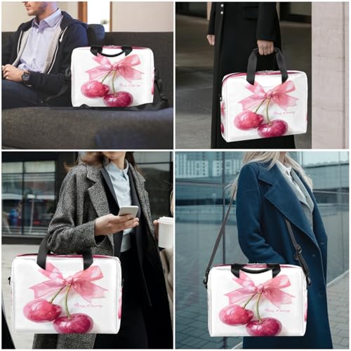 Bolso para portátil rosado impermeable de 16 pulgadas miniatura 2