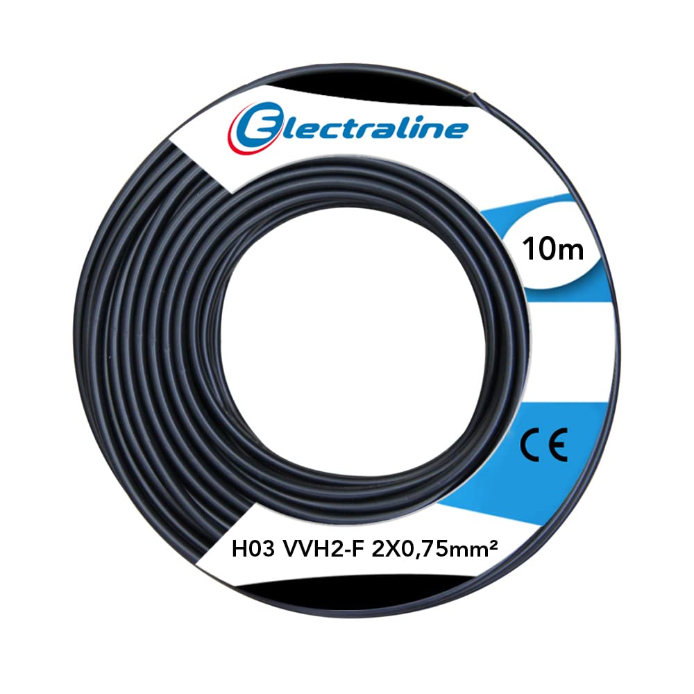 Electraline 60113025D Crown Black 10 Metres