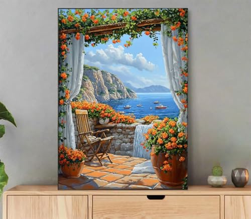 G i Paint by Numbers  yCgoCio[, DIY G LoX Lbg hG |Lbg MƃANG̋, c[Lbg l q S lC G K؂ Ƃ̕ǂ̑ 35x45 cm 