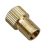 SODIAL(R) Laton Adaptador de Bomba Convertidor de Valvula Presta a Valvula Schrader --- para Bicicleta