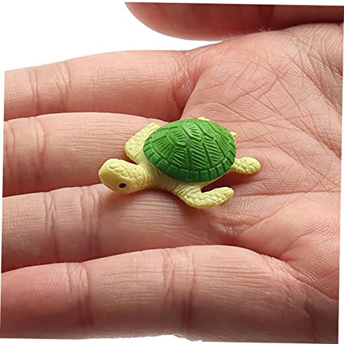 Décor de terrarium avec statuettes de tortue en résine finement sculptée