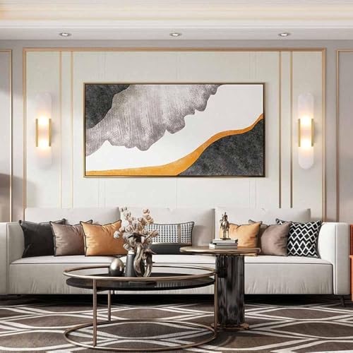 Image of Natural Alabaster Wall Sconces Set of 2 Marble Wall Lamp Bathroom Vanity Light Fixtures Alabaster Sconce Lighting White Stone Wall Mount Lamp for Bedroom Living Room Hallway Stairs Kitchen