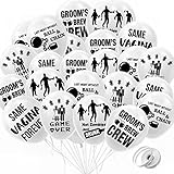 Hilarious Bachelor Party Latex Balloons Decorations 20pcs(5 Styles) Funny Cruel Abusive Stag Party Balloons Naughty Gag Gifts Dirty Favors for Men Groom Jokes Bachelor Party Supplies