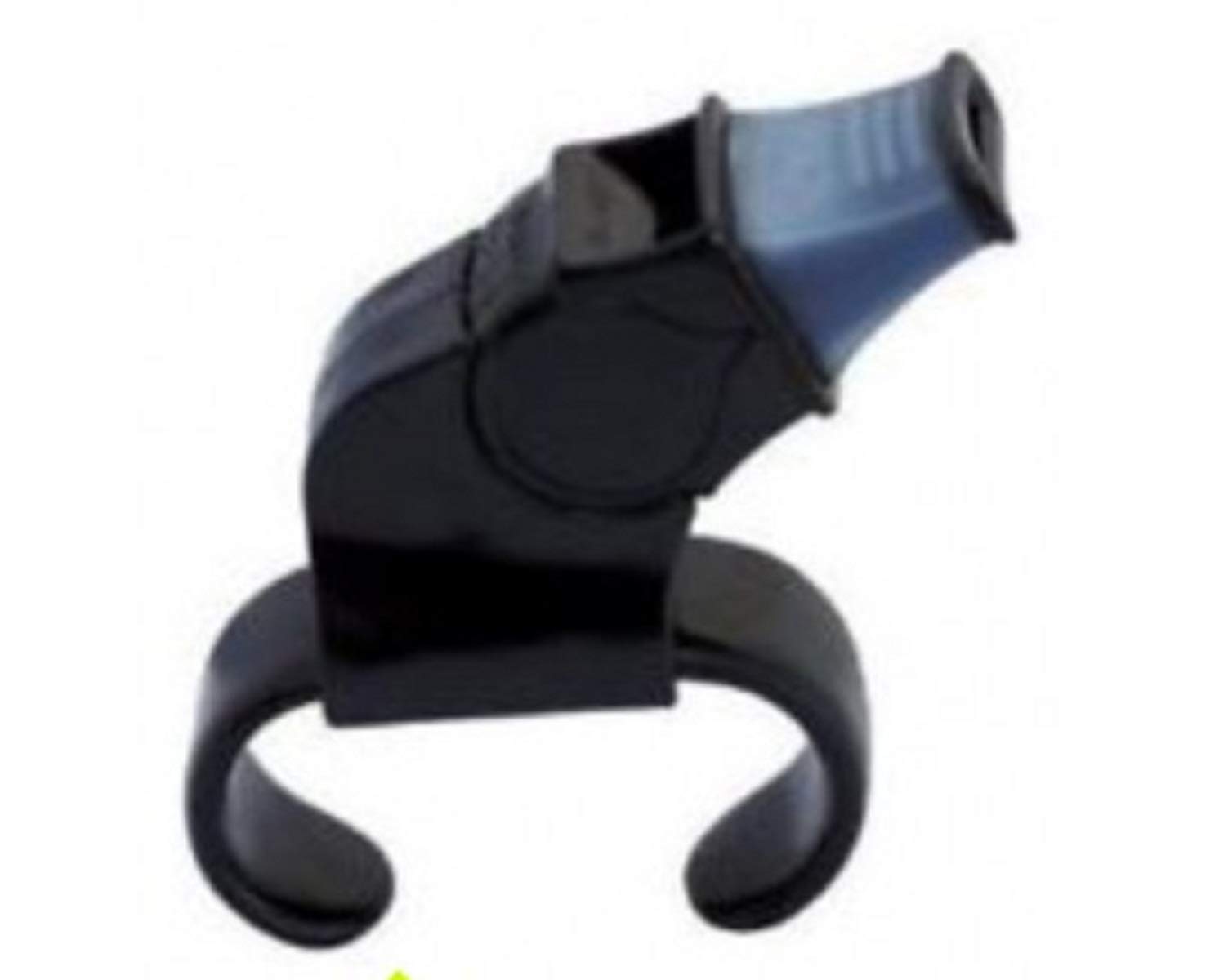 FOX 40 SONIK BLAST WHISTLE WITH FINGER GRIP - Black - Sports
