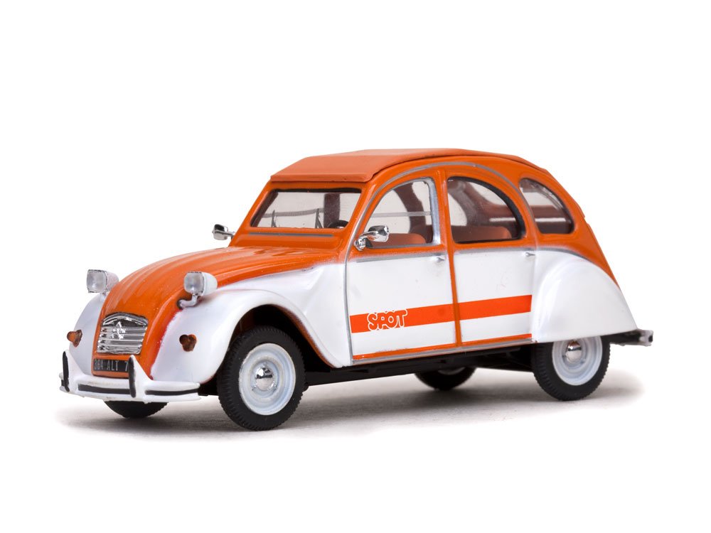 Amazon | Citroen 2 cv4スポット、ダークオレンジ/ホワイト, 1976 