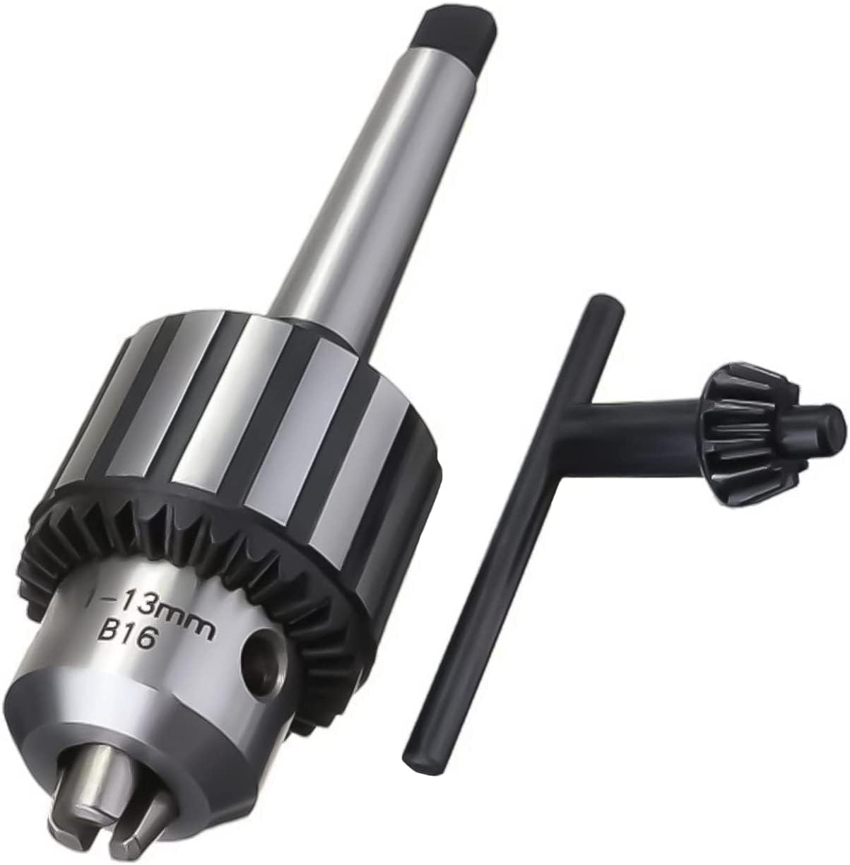 Heavy Duty 5/8" Drill Chuck with K32 Chuck Key and MT2 Shank 2 Morse