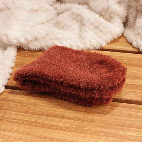 Image of BambooMN Women's Super Soft and Cozy Feather Light Fuzzy Socks - Multiple Color Options - Two Sizes - Value Packs