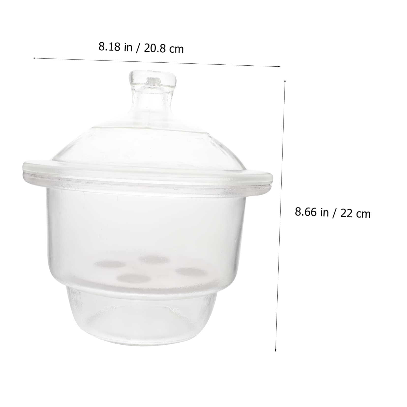 STOBAZA Botella Secadora De Vidrio 208 Mm Para Laboratorio Alta Resistencia Química Desecador Al Vacío Para Técnicos y Profesores