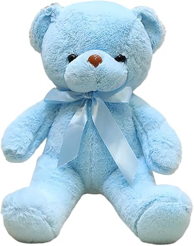 Wgxzyq Oso de peluche, oso de peluche suave de 12 pulgadas, regalos para niños pequeños en baby shower, día de San Valentín (A-azul)